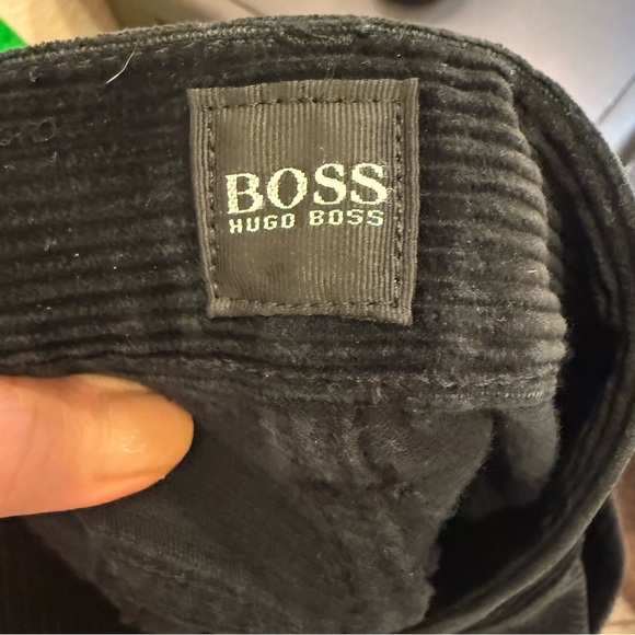 Hugo Boss Men’s Arkansas Classic Black Corduroy Trousers Sz 38/27 - Picture 8 of 12